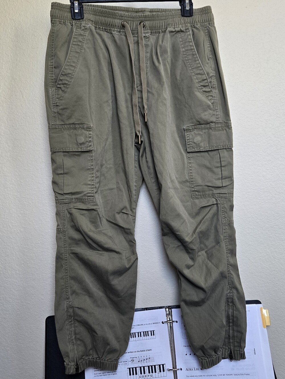 Polo Ralph Lauren Military Green Cargo Pants S Drawstring